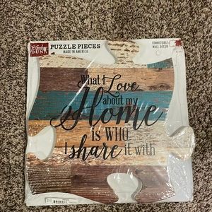 Puzzle piece wall decor